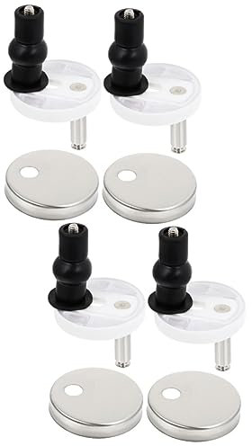 jojofuny 2juegos Bisagras De Asiento De Inodoro Fijaciones De Rápido Acople Tornillos De Inoxidable Para Instalación Segura Accesorios Para Reemplazo De Tapa De Wc