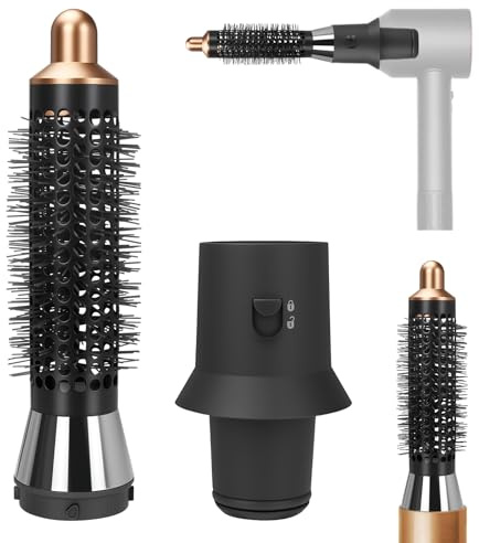 Odashen Petite brosse volumisante ronde 20 mm et adaptateur pour sèche-cheveux Dyson Supersonic HD01 HD02 HD03 HD04 HD07 HD08 HD15, pour Dyson Airwrap HS01 HS05