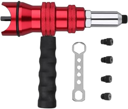 Rivet Drill Attachment, Drill Rivet Adapter,Electric Drill Threaded Insert Rivet Adapter - Ergonomic Rivet Gadget Non-Slip for Electricians