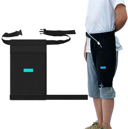 Housse De Support De Sac D'urine Avec Ceinture, Support De Sac De Drainage Urinaire, Support De Poche À Urine Avec Ceinture, Poche De Jambe Pour Cathéter Pour La Maison, Fauteuil Roulant, Noir