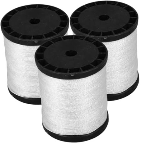 HOUDERCO 3rolls Tough Nylon String Line for Construction Weatherproof Masonry Twine for Bricklaying Outdoor Use and Projects Per Versatile and Building Cord