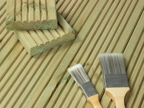 eDecks ChunkyDeck 3600mm Decking Boards - Pressure Treated Timber - 120mm x 32mm - Pack of 15 - Durable Softwood Deck Boards for Patios, Terraces & Landscaping