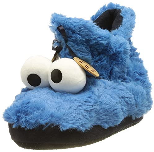 Krümelmonster Unisex stövel tofflor, blå svart, 43/44 EU