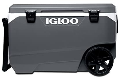 IGLOO Latitude 90 Roller Frigorifero portatile con ruote, 85 litri, Grigio