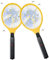 Lot de 2 tapettes à mouches électriques, piège à mouches électrique, tueur de moustiques - Chauve-souris anti-parasitaire intérieure et extérieure - Sans danger au toucher avec filet de sécurité à 3 c