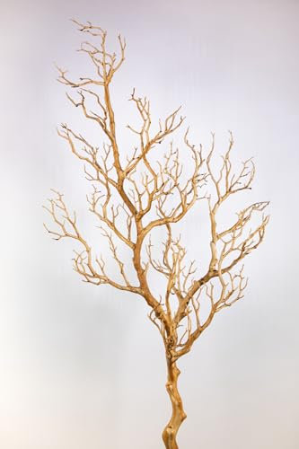 Großer Dekoast/Dekozweig YF künstlicher AST Zweig Kunstast (Hellbraun, 120cm)