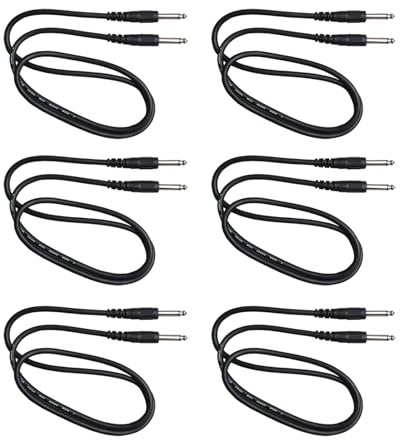 Nuyhgtr Amp Cord for Electric Guitar | Instrument Wire,1/4 Inch Guitar Amp Cable - for Stage Board Bass Drum Keyboard Music Acoustic