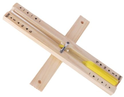 Harilla 30-Minute Sauna Timer, Glass Clock for Time Management, Yellow