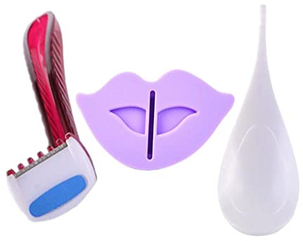 Etyldya Bikini Mujeres Moldeador Recortadora Zona Íntima Delineador Herramienta Silicona Hipoalergénica Adecuada para Cuidado Personal, Labios de belleza