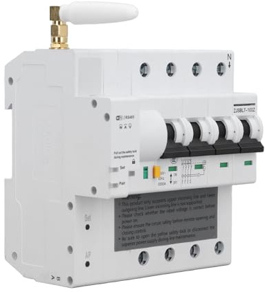 Generic WiFi Smart Circuit Breaker 63A 4P Fjärrkontroll Switch för Hemmabruk PA66 Isolerat Hölje Kompakt Design