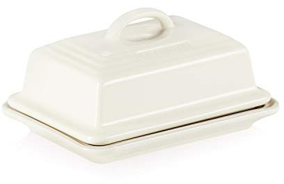 LE CREUSET Stoneware Butter Dish, 900 g, 17 x 12.5 x 9 cm, Cream