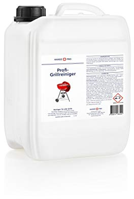 HANSE PRO Profi-Grillreiniger, im 5 Liter-Kanister I löst hartnäckige Verkrustungen und Rückstände I für Grillrost, Herdplatten, Öfen, Dunstabzugshauben I optimal für Edelstahl I Grillrost-Reiniger