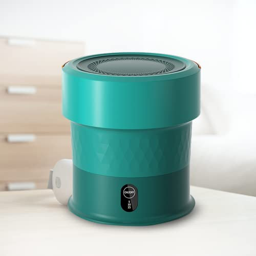 PanHuiWen Pliable Mini Lave Linge Pas Cher Turbo Mini Machine A Laver Portable 13L pour Le Voyage d'affaires de RV de dortoirs,Green-Ozone