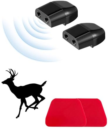 AORHOFJ 2 Pcs Silbato de Advertencia de Ciervos para Automóviles,Dispositivo de Advertencia de Vida Silvestre,Ahuyentador de Animales para Automóviles para la Prevención de Accidentes Vida Silvestre