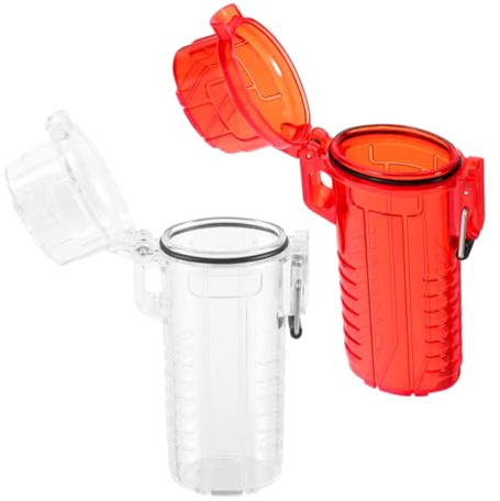 FOMIYES 2 Piezas Estuche Transparente para Funda Protectora Ligera y Doble Color para Uso Diario y Portátil