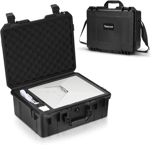 YEEYUUE Starlink Mini Case,Waterproof Hard Shell Travel Case with Custom Foam,Shockproof Dustproof for Starlink Mini Dish,Router,Cables & Accessories,Portable for Outdoor Camping,Hiking,RV