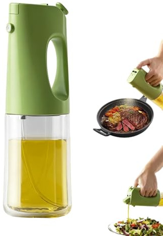 Spruzzatore Olio Da Cucina,400ml Nebulizzazione Fine per Controllo Porzioni | Spruzzatore d'Olio per Friggitrice ad Aria - Friggitrice Ad Aria, Cottura Al Forno, Cucina, Barbecue, Frittura, Grigliatur