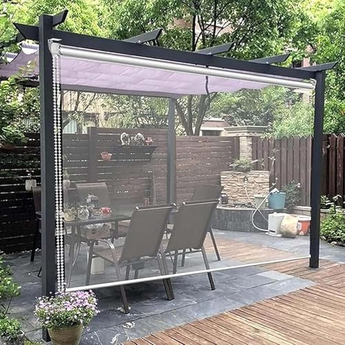 Transparenta PVC-rullgardiner för användning Vattentäta rullgardiner för Peras GardensC regn separerar 0,5 mm 100 x 200 cm