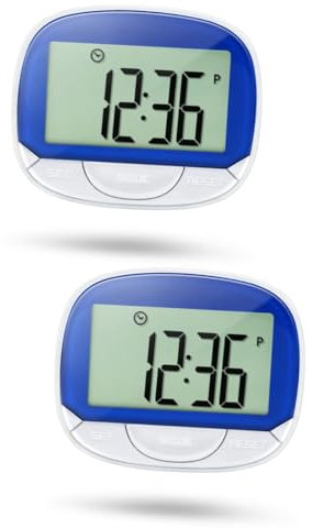 Kisangel 2ensembles Pédomètre avec Clip Compteur De Précis pour Activités Sportives pour Course Marche Mesure du Données Activité Accessoire Fitness