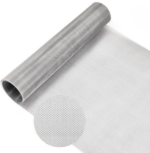 LYLIDIA Grillage Fine Maille 30x200cm Maille en Acier Inoxydable 304A Grille Métallique Fine 50Mesh Grillage Anti Rongeur Garde Manger Inox Rigide Treilli Métallique Grillage pour Moustiquaire Poule