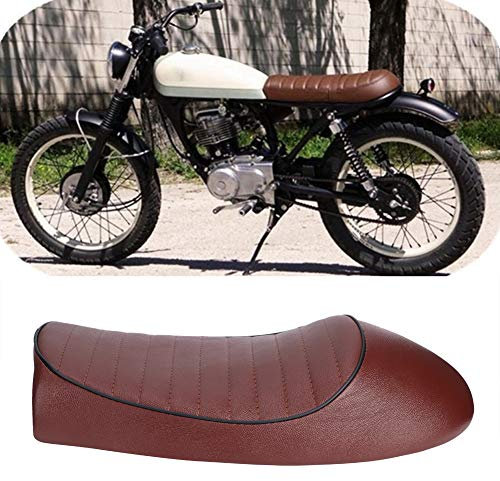 Motorradkissen, Bequemes Sitzen, Herkömmliches Reinigungsmittel, Wasserdichter Motorradsitz, Vintage-Stil, Industriell für Motorräder (A)