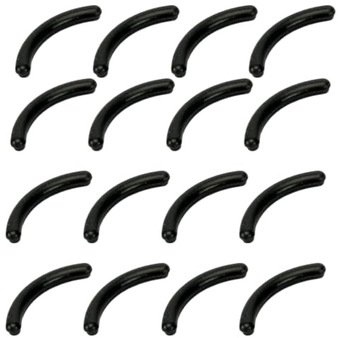 Nachfüllpads für Wimpernzange aus Silikagel Schwarz | Waschbar, Sichere Anwendung, 16 Stück Vorratspack, Ersatz Gummikissen für Sauberes Styling