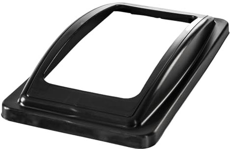 Chabrias Ltd Slim Bin Open Black Lid General Waste – UK Made Colour Coded Recycling Lids for Slimline Bins | Durable, Easy Fit for Waste Segregation Waste Management Systems