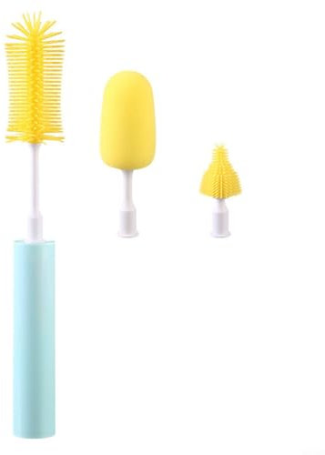 Easy to Use Electric Bottle Brush Cleaner, Rechargeable, Two Replaceable Brush Heads