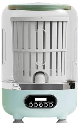Ratpzou Lave-Linge Pour Sous-Vêtements, 3 Modes Avec Panier Rotatif, Mini Lave-Linge Pour Soutiens-Gorge Sous-Vêtements Vêtements, Pour Appartement Dortoir Hôtel Literie Pour Animaux Maillot De Bain