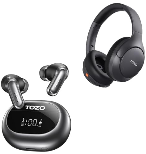TOZO NC20 Active Noise Cancelling Wireless Earbuds HT3 Active Noise Cancelling Bluetooth Headphones