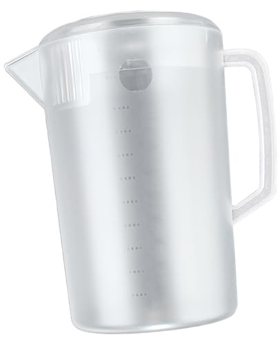 ZJchao Brocca per l'Acqua, Brocca per l'Acqua in Plastica Bollitore Glassato a Temperatura Bevande Miste Secchiello per il Ghiaccio in Plastica per Acqua di Grande capacità con Bilancia e (3500 ml)