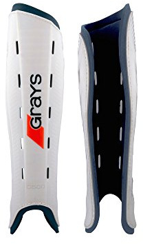 G600 Hockey Shin Guard - White/Navy