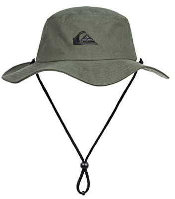 Quiksilver Bushmaster Bucket-Hut für Herren, Sonnenschutz, Schlapphut, Thymian, L/XL
