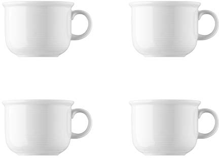 Thomas 4 x Kaffee-Obertasse - Trend Weiß 11400-800001-14742 Porzellan Geschirr -
