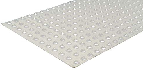 Bumper Specialties Self Adhesive Bumper Feet 0.375 x 0.180 (9.5mm x 4.6mm) Clear Pyramid Soft Polyurethane Pads for Cabinet Door Sound Dampening, 72 Pack, BS67SD