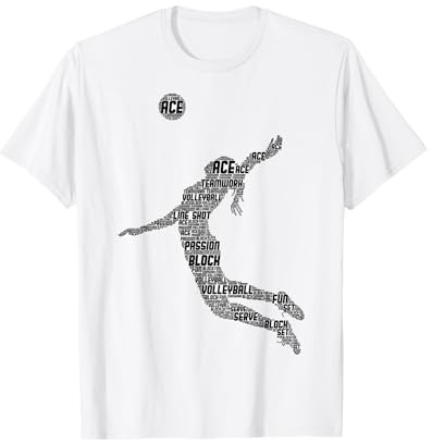 Volleyball Mädchen Volleyballerin Frauen Damen T-Shirt