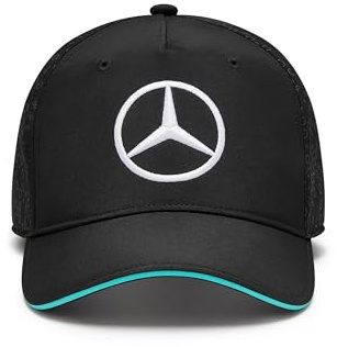 Mercedes AMG Petronas F1 barnkeps 2024 – svart – en storlek passar de flesta, Svart, one size