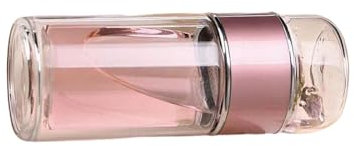 Ailan Tasse à thé en Verre avec infuseur à thé, Ensemble de Bouteilles, Portable et Anti-Fuite, Tasse en céramique pour thé, café, thé, Tasses à thé, Or Rose
