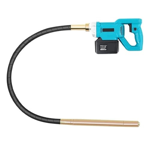 Malaxeur Beton, Vibrateur à béton à batterie au lithium portable petit vibrateur à ciment rechargeable(1m)