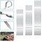Profi BBQ Edelstahl Grillspieße, Extra Breit: 1 cm, Extra Stark 2 mm Dicke (20 St, 50cm) Fleischspieße, Schaschlikspieße, Mangal, Schampura, Spieße, Skewers, Schaschlik, Kebap, Spiesse, Grillspiesse