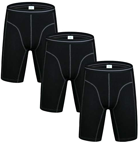 Boxers Longs sans Couture Culotte Sport Lot Pack 3 2