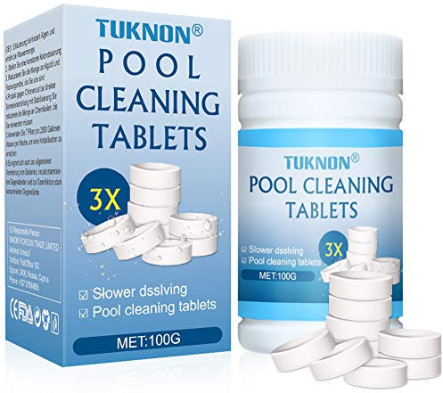 TUKNON Magic Pool Cleaning Tablets, Instant Pool Cleaning Tablets, 100 Pcs