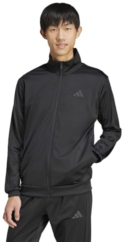 adidas Men's Warm-up Tricot Regular 3-stripes Track Jacket Black/Black XX-Large/Tall