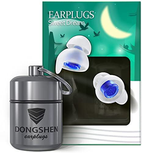 DONGSHEN Ohrstöpsel zum Schlafen (Silikon blau)