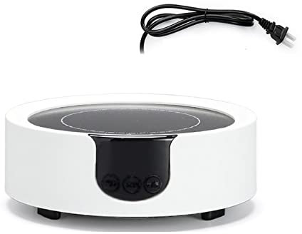 LeGDOr Riscaldatore Elettrico Stufa Fornello Caldo Piastra Latte Acqua caffè tè Forno riscaldante Elettrodomestico da Cucina Multifunzionale, Bianco