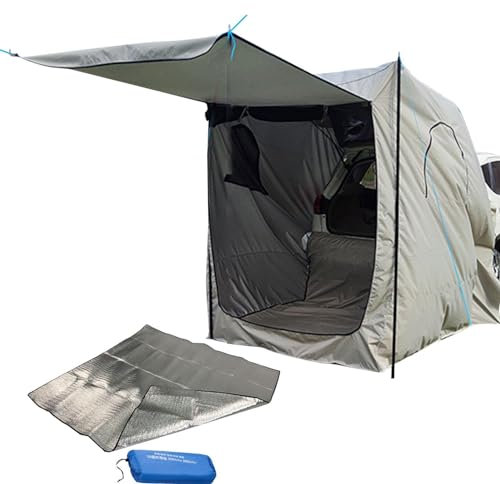 Generic SUV-Campingzelt mit Bodenmatte | Wasserdicht | 4-Personen | Auto-Camping | Oxford-Stoff