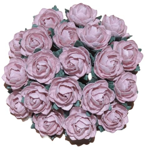 Fiori di carta rosa lilla 20 mm - 50 pezzi