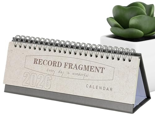 Tischkalender 2026 – Monats-Wochenplaner, motivierend, 12 Monate Planer, Kalender für den Schreibtisch, für Terminplaner, Zuhause, Büro, Schule, Wohnheim, Wohnung, Studium, Arbeit