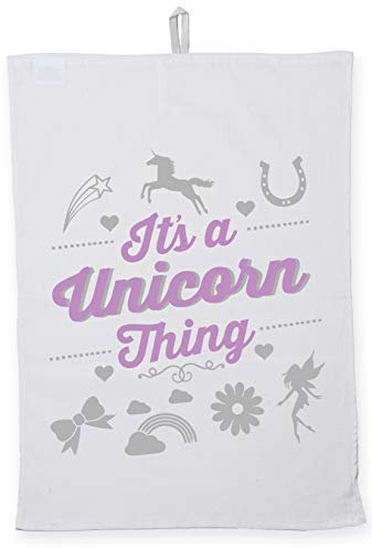 Hippowarehouse It's a unicorn thing Tea Towel Eco Printed Dish Cloth Kitchen accessory 50cmx70cm 100% Cotton
