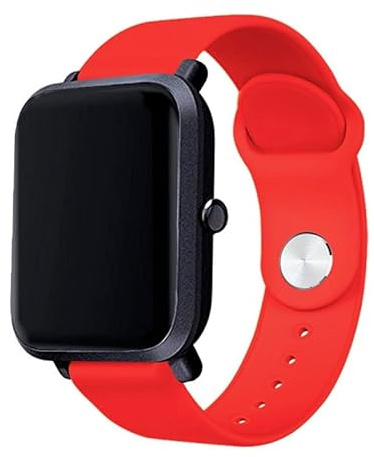 Cool SMARTPHONES & TABLETS ACCESSORIES Correa Universal 20mm Amazfit Bip/GTS/Bip Lite/Huawei/Samsung/Oslo Goma Rojo
